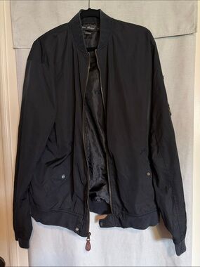Men's Black Lightweight Bomber Jacket by Ben Sherman